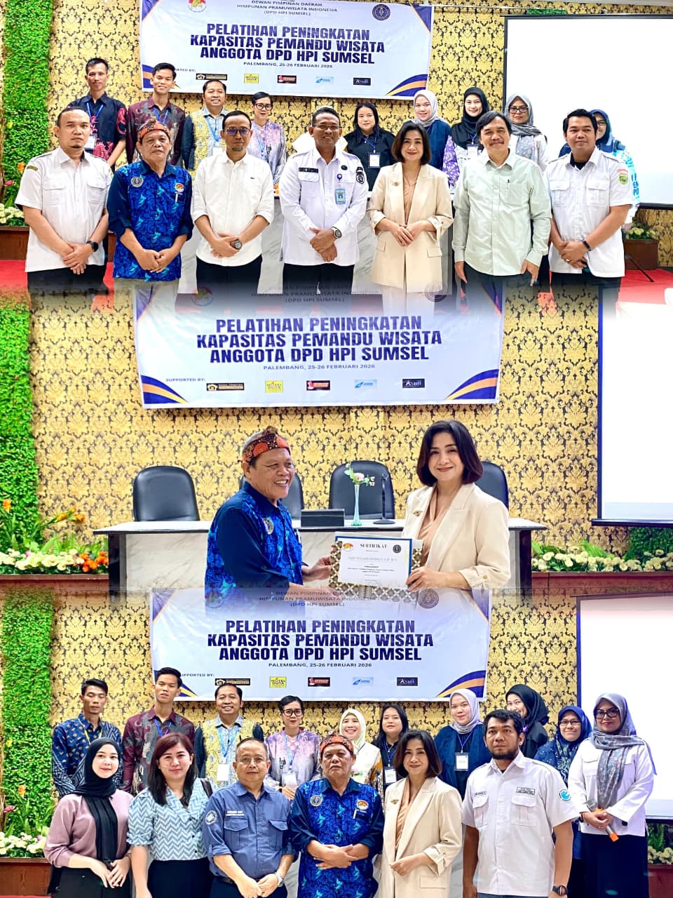 Pelatihan Peningkatan Kapasitas Pemandu Wisata Anggota DPD HPI Sumsel 